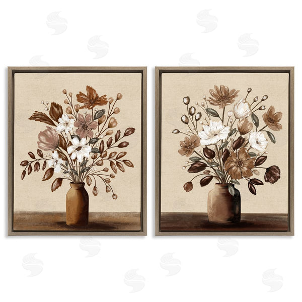 Stupell Industries Kristen Dalpiaz | Mocha Bouquet Vases