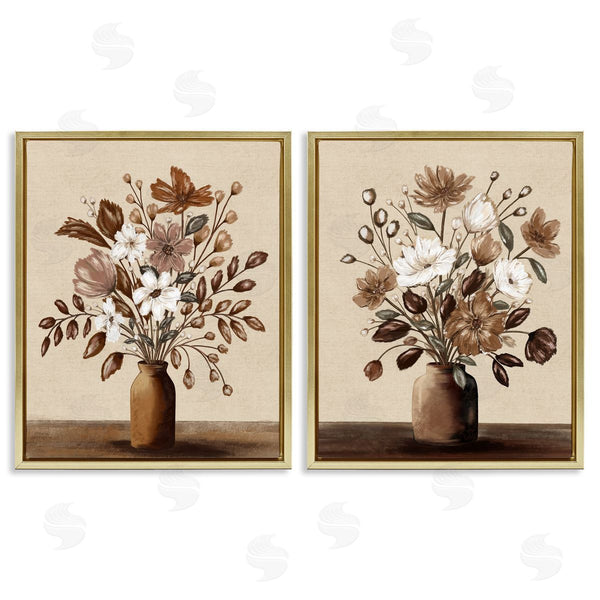 Stupell Industries Kristen Dalpiaz | Mocha Bouquet Vases