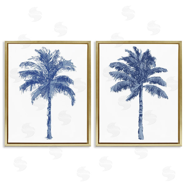 Stupell Industries Kristen Drew | Modern Brushed Palm Trees