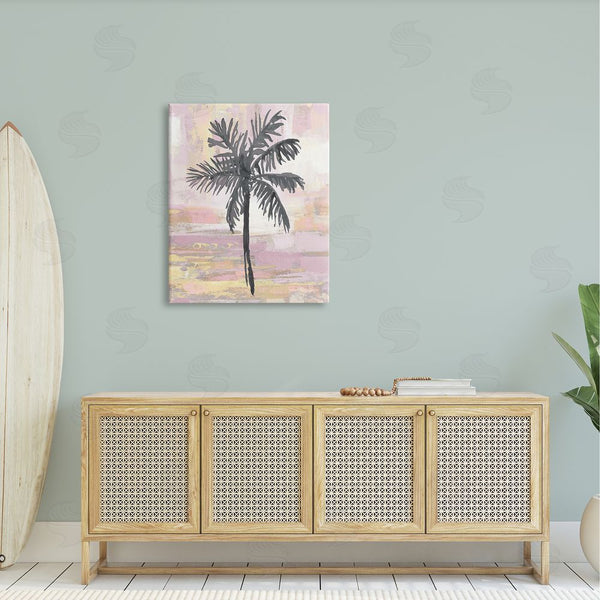Stupell Industries Kristen Drew | Pastel Pink Palm Tree Tropical Abstract Design Wall Art