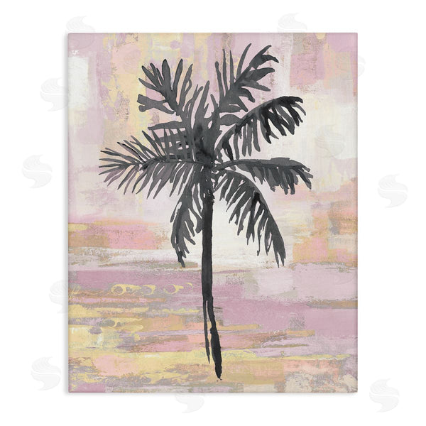 stupell industries Kristen Drew | Pastel Pink Palm Tree Tropical Abstract Design Wall Art