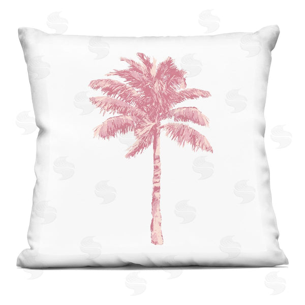 stupell industries Kristen Drew | Pink Palm Tree Modern Printed Throw Pillow
