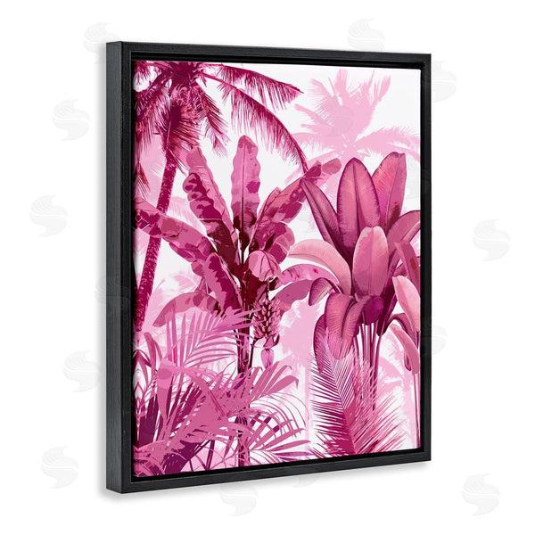 Stupell Industries Kristen Drew | Pink Tropical Palm Leaves Wall Art