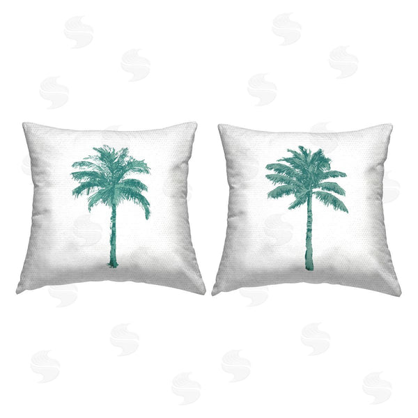 Stupell Industries Kristen Drew | Tropical Palm Tree Contemporary Printed Throw Pillow Set