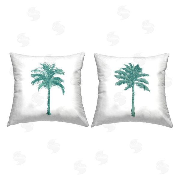 stupell industries Kristen Drew | Tropical Palm Tree Contemporary Printed Throw Pillow Set