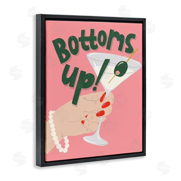 Stupell Industries Kristina Hultkrantz | Bottoms Up With Martini