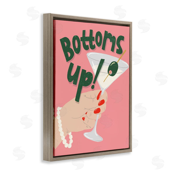 Stupell Industries Kristina Hultkrantz | Bottoms Up With Martini