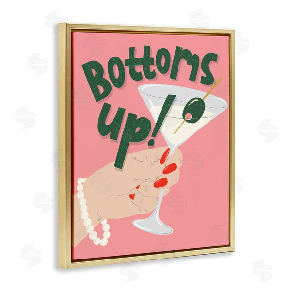 Stupell Industries Kristina Hultkrantz | Bottoms Up With Martini