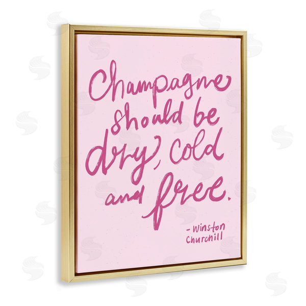 Stupell Industries Kristina Hultkrantz | Dry Cold Free Champagne