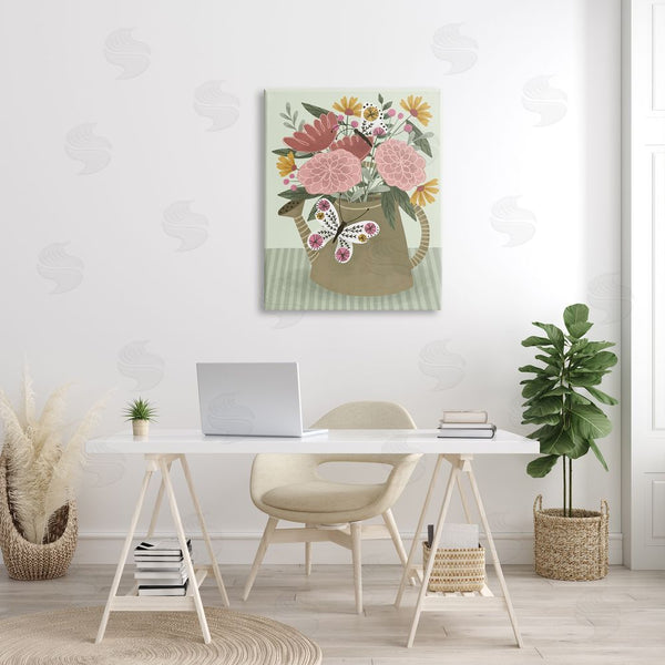 Stupell Industries Kristina Hultkrantz | Mixed Dahlia Gardening Bouquet Wall Art