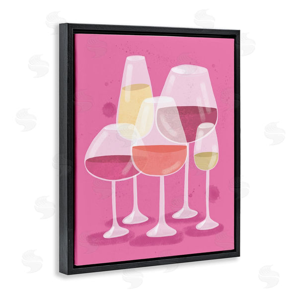 Stupell Industries Kristina Hultkrantz | Varied Wine Glasses
