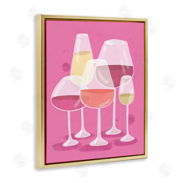 Stupell Industries Kristina Hultkrantz | Varied Wine Glasses
