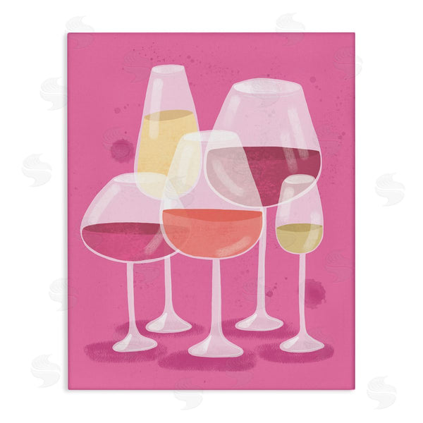 stupell industries Kristina Hultkrantz | Varied Wine Glasses