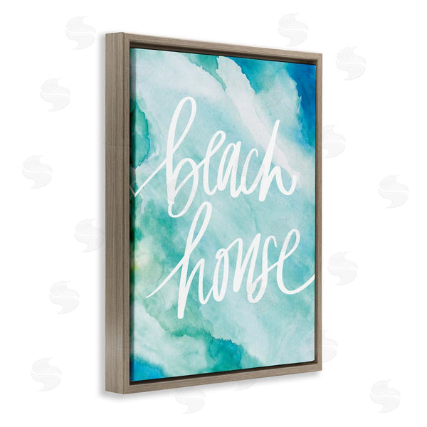 Stupell Industries Lacy Tatum | Beach House Watercolor Phrase Wall Art