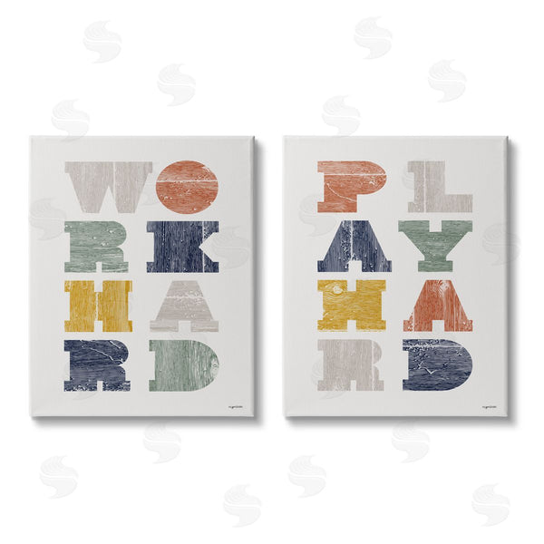 stupell industries Lady Louise Designs | Children's Block Typography Phrase Wall Art