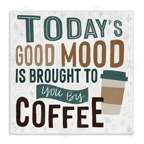 stupell industries Lady Louise Designs | Good Mood By Coffee Wall Art