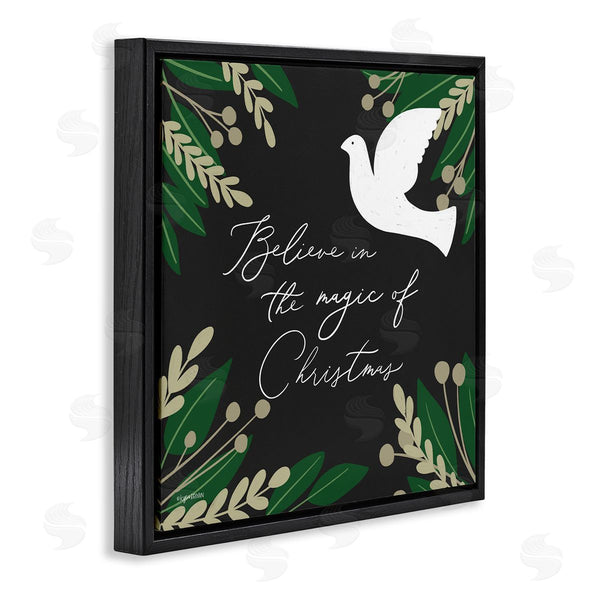 Stupell Industries Lady Louise Designs | Magic Of Christmas Botanical Dove Wall Art