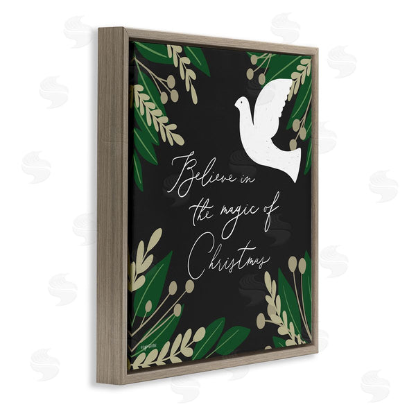 Stupell Industries Lady Louise Designs | Magic Of Christmas Botanical Dove Wall Art