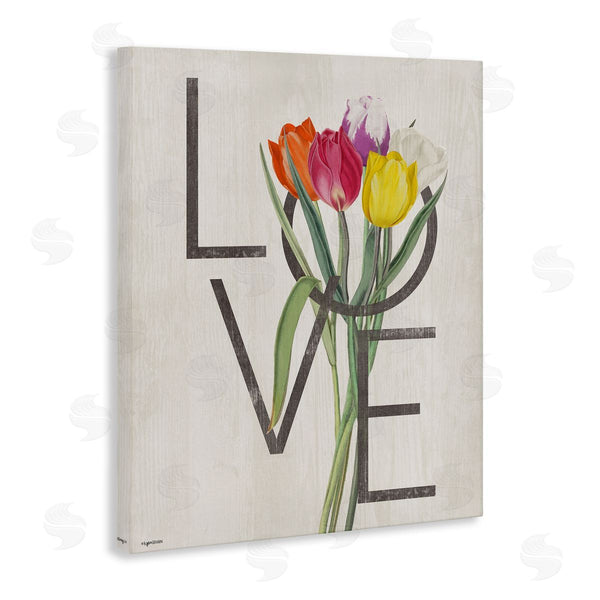 Stupell Industries Lady Louise Designs | Rustic Love Colorful Farm Tulips