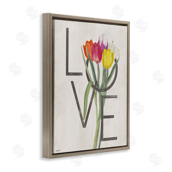 Stupell Industries Lady Louise Designs | Rustic Love Colorful Farm Tulips