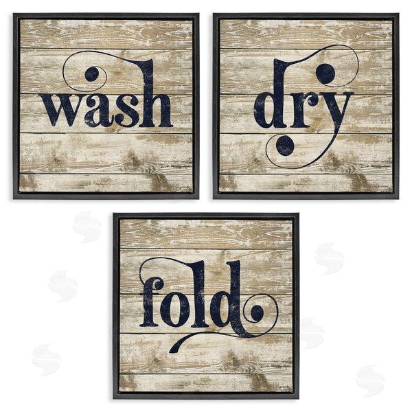 Stupell Industries Lady Louise Designs | Rustic Wash Dry Fold Distressed Words Wall Art