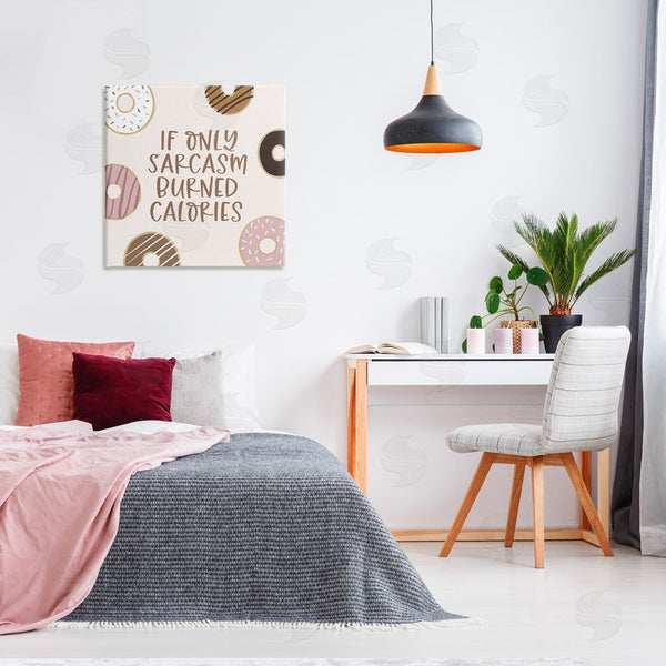 Stupell Industries Lady Louise Designs | Sassy Sarcasm Burning Calories Wall Art
