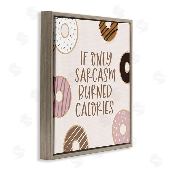 Stupell Industries Lady Louise Designs | Sassy Sarcasm Burning Calories Wall Art