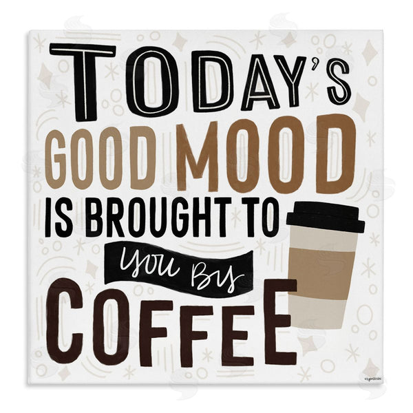 stupell industries Lady Louise Designs | Today's Good Mood Morning Coffee Wall Art