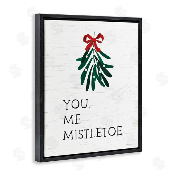 Stupell Industries Lady Louise Designs | You Me Mistletoe Rustic Wall Art