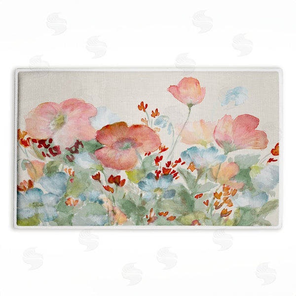 stupell industries Lanie Loreth | A Day With Pink Flowers Plush Bath Mat