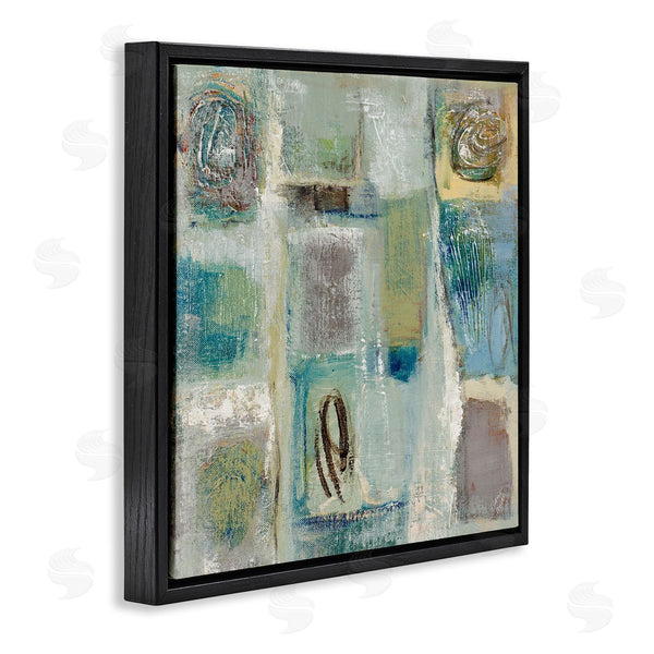 Stupell Industries Lanie Loreth | Abstract Checkered Shape Painting Chaotic Spirals Wall Art