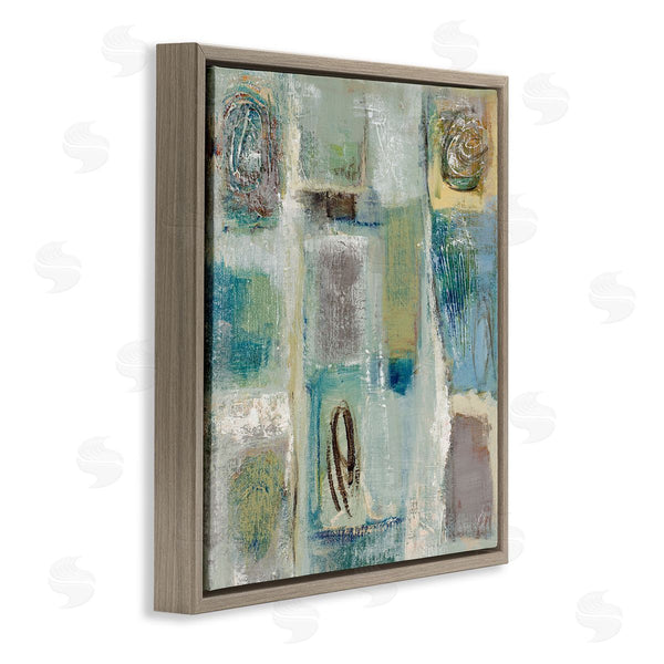 Stupell Industries Lanie Loreth | Abstract Checkered Shape Painting Chaotic Spirals Wall Art