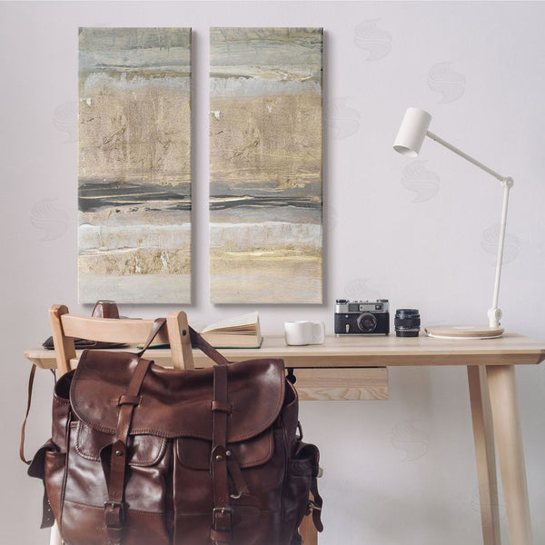 Stupell Industries Lanie Loreth | Abstract Earth Soil Textured Brown Grey Collage Wall Art