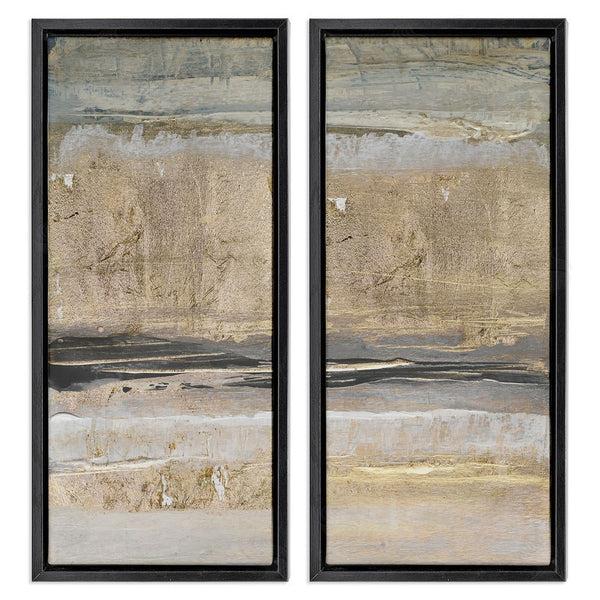 Stupell Industries Lanie Loreth | Abstract Earth Soil Textured Brown Grey Collage Wall Art