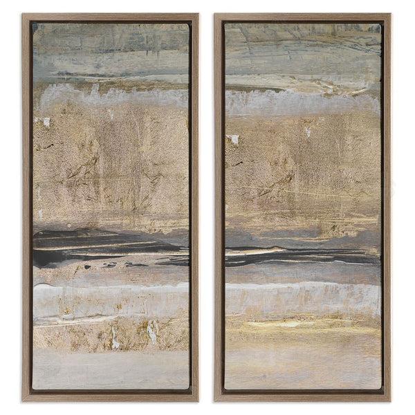 Stupell Industries Lanie Loreth | Abstract Earth Soil Textured Brown Grey Collage Wall Art