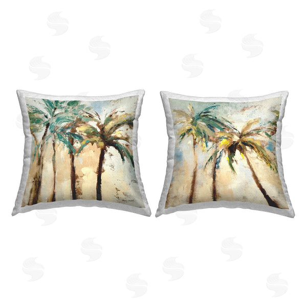 Stupell Industries Lanie Loreth | Abstract Palm Trees Printed Throw Pillow Set