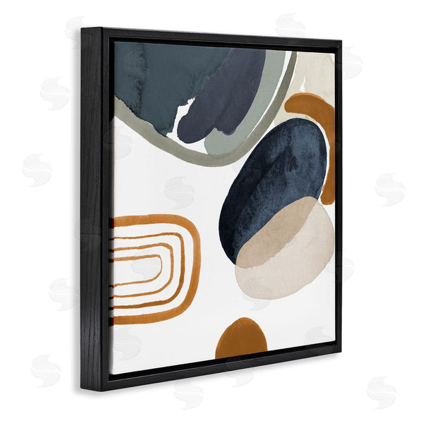 Stupell Industries Lanie Loreth | Abstract Rounded Shapes Striped Pattern Watercolor Detail Wall Art