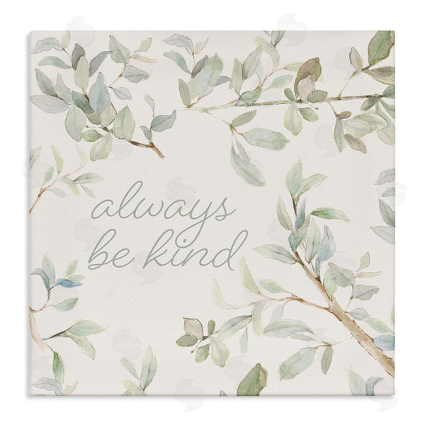 stupell industries Lanie Loreth | Always Be Kind Encouraging Plant Stems Leaves Wall Art