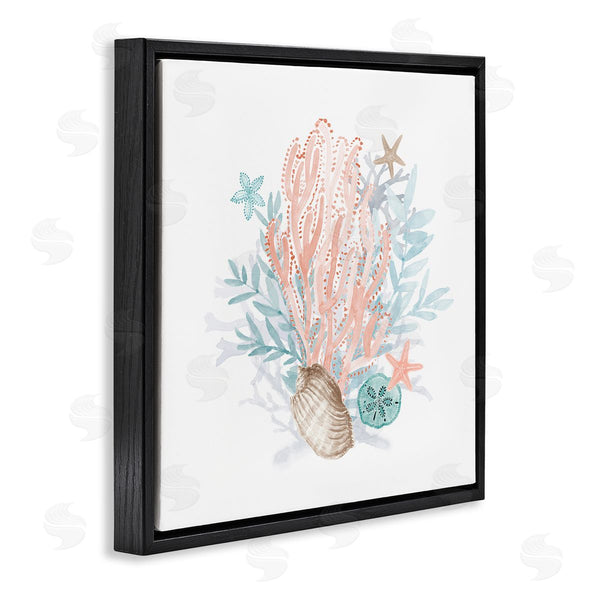Stupell Industries Lanie Loreth | Aquatic Coral Pattern Seashells Wall Art
