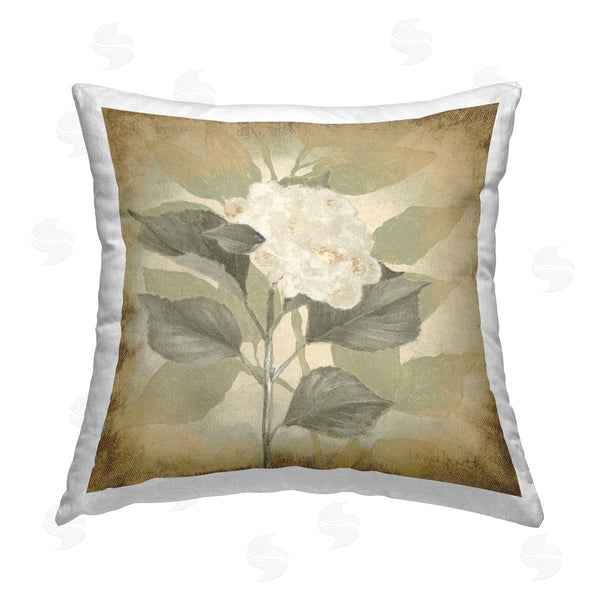 stupell industries Lanie Loreth | Aubergine Hydrangea Impression Printed Throw Pillow