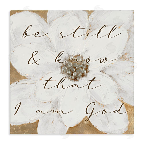 stupell industries Lanie Loreth | Be Still with White Magnolia Wall Art