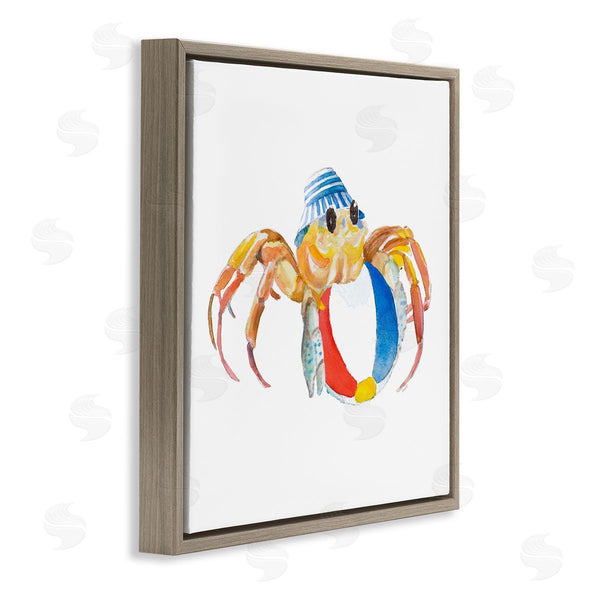 Stupell Industries Lanie Loreth | Beach Ball Crab Wall Art