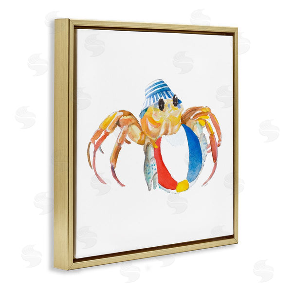 Stupell Industries Lanie Loreth | Beach Ball Crab Wall Art