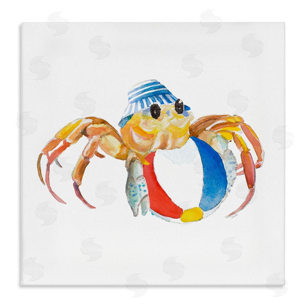 stupell industries Lanie Loreth | Beach Ball Crab Wall Art
