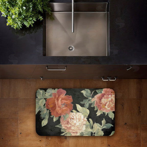 Stupell Industries Lanie Loreth | Beauty Of The Blossom On Black Anti-Fatigue Mat