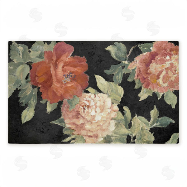 stupell industries Lanie Loreth | Beauty Of The Blossom on Black Non-Woven Door Mat