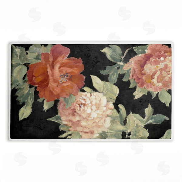 stupell industries Lanie Loreth | Beauty Of The Blossom on Black Plush Bath Mat