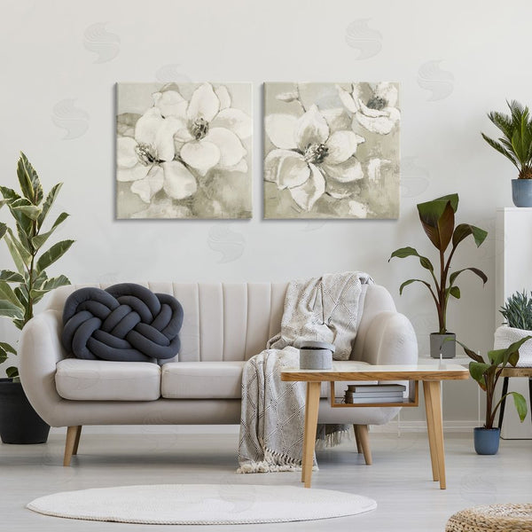 Stupell Industries Lanie Loreth | Beige Magnolias After Rain Wall Art