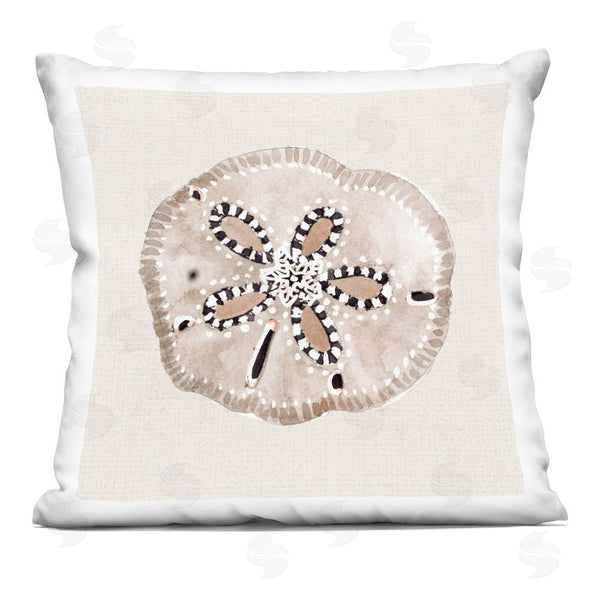 stupell industries Lanie Loreth | Beige Sand Dollar Details Throw Pillow