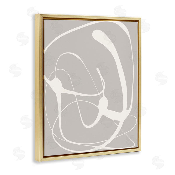 Stupell Industries Lanie Loreth | Beige Very Abstract Figure